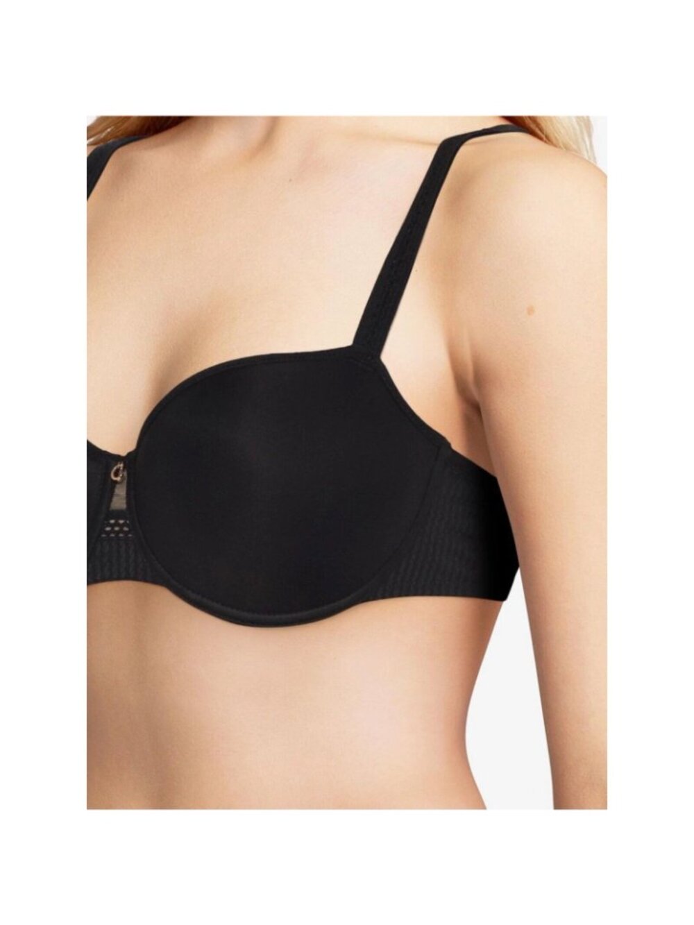 Chantelle Chic Essential Balconette Memory Foam Bra 32D Black NWT - Picture 2 of 3